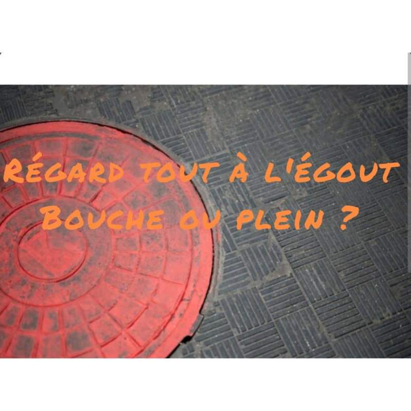 Regard tout à l’égout bouché ou plein